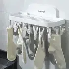 Socks Rack with 17 Clothespin Foldable Drip Drying Clothes Dryer Smooth Edge