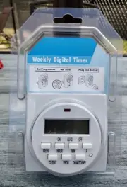 Weekly Digital Timer Set Time Plug into Socket