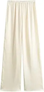 [Zadaos] Women Vintage Lace Up Loose Coats Two Piece Set High Elastic Waist Trousers Wide Leg Pants Sets