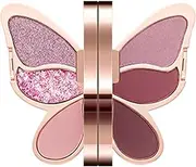 6-Color Eye Shadow Palette, Waterproof Matte and Shimmer Eyeshadow, Glitter Highly Pigmented Makeup for Women, Colorful Eye Cosmetics for Girls, Perfect for Day and Night Looks