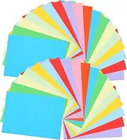 TOGEVAL 3 Packs Color Copy Paper Half Letter Paper Card Stock Craft Recycled Printer Paper Thick Paper Printer Paper Water Color Paper Rice Paper for Crafts