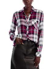 Rails Hunter Silk Plaid Shirt