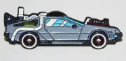 Back To The Future Movies DeLorean Car Image Metal Enamel Pin NEW UNUSED