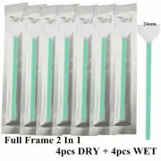 8pcs CMOS CCD SWAB =4pcs Dry+4pcs Wet Sensor Cleaner Cleaning Kit Full Frame