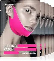 SKEDERM Lifting Patch Peptide, V Up Lifting Mask, Chin Strap, V Line Shaping band, Face Lift Tape 5 pcs