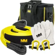 Recovery Snatch Strap Kit 5-Pieces, 8,000 Kg Minimum Breaking Strength - MMKIT01