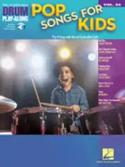 Pop Songs for Kids Drum Play-Along Book and Audio NEW 000298650