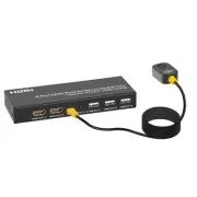 4K 2 in 2 out HDMI Kvm Switcher Adapter Dual Screen With Desktop Switching