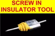 SCREW IN INSULATOR TOOL MULTI FIT ADAPTER BIT - ELECTRIC FENCE WIRE FENCING