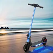 Danoz Direct - Electric Scooter 130W 16KM/H LED Light Folding Portable Riding Commuter Blue