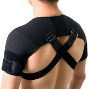 Double Shoulder Support Shoulder Wrap Protector Shoulder Strap Brace, Adjustable Shoulder Support Brace, Shoulder Support for Pain Relief & Injury Preventio for Men and Women