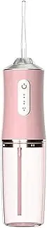 Professional Cordless Electric Tooth Flusher Water Cleaner, 220ml Water Tank Waterproof and Whole Body Washing 3 Operating Mode Small Portable