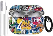 [Gedicht] for Airpods Pro 2nd Generation Case Cute Sports Basketball Football, Protective TPU Soft Cases Cover Rugged for Apple Airpod Pro 2 with Keychain for Women Men，Basketball