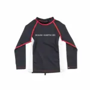 Ocean & Earth Boys Rash Vest Long Sleeve. Quality nylon elastine 50 UV