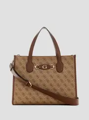 GUESS Women's Brown Logo Izzy 2 Tote Bag