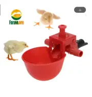 30Pcs Chicken Waterer Automatic Drinking Bowls Cup Water for Chicken Coop Hens Q