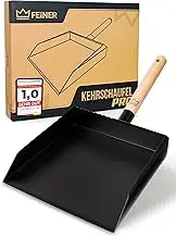 Dustpan PRO® Heavy Duty Dustpan Metal Black Powder Coated Shovel House Yard Garden Craft Construction Site Industrial Trade