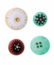 KAREN FOSTER Design Scrapbooking Deco Brads, Love Grandma