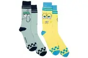 SpongeBob and Squidward 2-Pair Pack of Casual Crew Socks