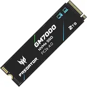 Predator M.2 SSD 2TB GM7000 with DRAM Cache NVMe 1.4 2280 PCIe Gen4×4 Ultra high Speed (Maximum Read: 7400MB/s, max Write: 6700MB/s) 3D NAND TLC Internal SSD Compatible with PS5 Pro - BL.9BWWR.106
