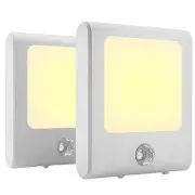 Plug in Motion Sensor Lights with Adjustable Brightness,Warm White Motion
