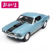 在飛比找Yahoo!奇摩拍賣優惠-美馳圖 1:18 1968年 福特野馬GT  車模型 合金汽