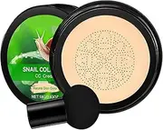 Air Cushion CC Cream, Mild Moisturizing Concealer, Lightweight Moisture Cushion CC Cream for Dry Oily Sensitive Skin for Daily Touchup