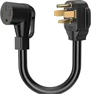 14-30P to 14-50R EV Charger Adapter Compatible 30Amp to 50Amp EV Conversion Adapter Cord for 2 EV Charging US Plug Durable