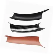 Wivplex Interior Inside Door Handle, for BMW, X5 E70 F15 X6 E71 F16 LHD Car Interior Door Panel Grab Handle Covers Carbon Fiber Armrest Protective Trim Car Styling Car Interior Door Handle Sticker(Car