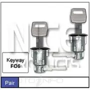 Nice Door Lock Barrel - Pair, NDL66Q