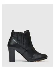 [Novo Shoes] Touche Boots in Black Smooth