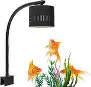 LED Aquarium Light, Dimmer Control 0-100% Brightness 70W Planted Fish Tank Light Asta120 Clamp Clip Lamp for Freshwater Refugium Algae Fish Tank with Gooseneck