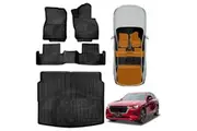 3D All-Weather Floor Mat Boot Liner Carpet for Mazda CX-60 CX60 2023-2025 Heavy Duty Customized Car Floor Liners Full Set Carpet