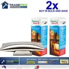 2x Smartburn Chimney Flue Fire Glass Cleaner Genuine Smart Burn Fireplace Clean