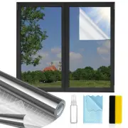 Window Privacy Film One Way,Reflective Mirror Window Film Daytime Privacy, UV...