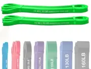 Pull Up Assistance Band, Strength Heavy Duty Resistance Bands Stretch Loop Ba...