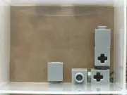 LEGO Parts - Light Bluish Gray Technic, Brick 1 x 1 Axle Hole - No 73230 - QTY 5