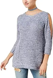 [American Rag] Juniors' Cold-Shoulder Open-Back Sweater