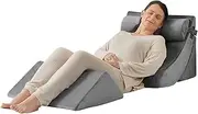 4pcs Orthopedic Bed Wedge Pillow Set, Post Surgery Foam Pillows for Back, Neck and Leg Pain Relief, Adjustable Wedge Pillow for Sleeping-Acid Reflux,Anti Snoring, Heartburn & GERD Sleeping