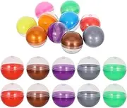 Veemoon 50pcs Empty Vending Machine Capsules Ball, 1.2 Inch Refillable Gumball Machine Capsules Plastic Ball Candy Container Mini Party Favor Egg for Festival Birthday DIY Craft Macaron Color