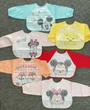 Baby Kid Boy Girl Children water resist proof Feeding Bib Apron Art Paint Smock