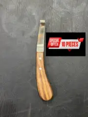 Premium Quality Razor-Edge J2 Steel Farrier Hoof Knives – Pack of 10