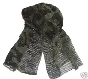 BOYS MILITARY SCRIM SCARF ARMY CAMO cotton net Soldier ops face neck cover