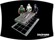 Display stand for Star Wars Last 17 POTF2 Han Solo Carbonite - (Horizontal)