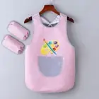 Easy Clean No Sleeveless Painting Apron No Tie Baking Bibs Kitchen Apron