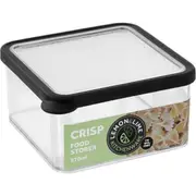 2x Air Tight Plastic BPA FREE Food Storage Box Container 870ML Clear Organiser