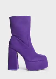 [Koi Footwear] x Teletubbies Purple Platform Boots