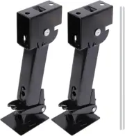 2PCS Trailer Stabilizer Jacks Swing down Jack 7" Drop Leg Trailer 18" with Adjus