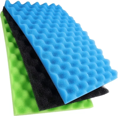 430Mm X 280Mm DIY Aquarium Sponge Fish Pond Foam Filter Media Pad Set (Pack of 1