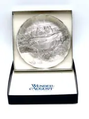Wendell August Forge Pittsburgh PA Skyline Aluminum Coaster in Box